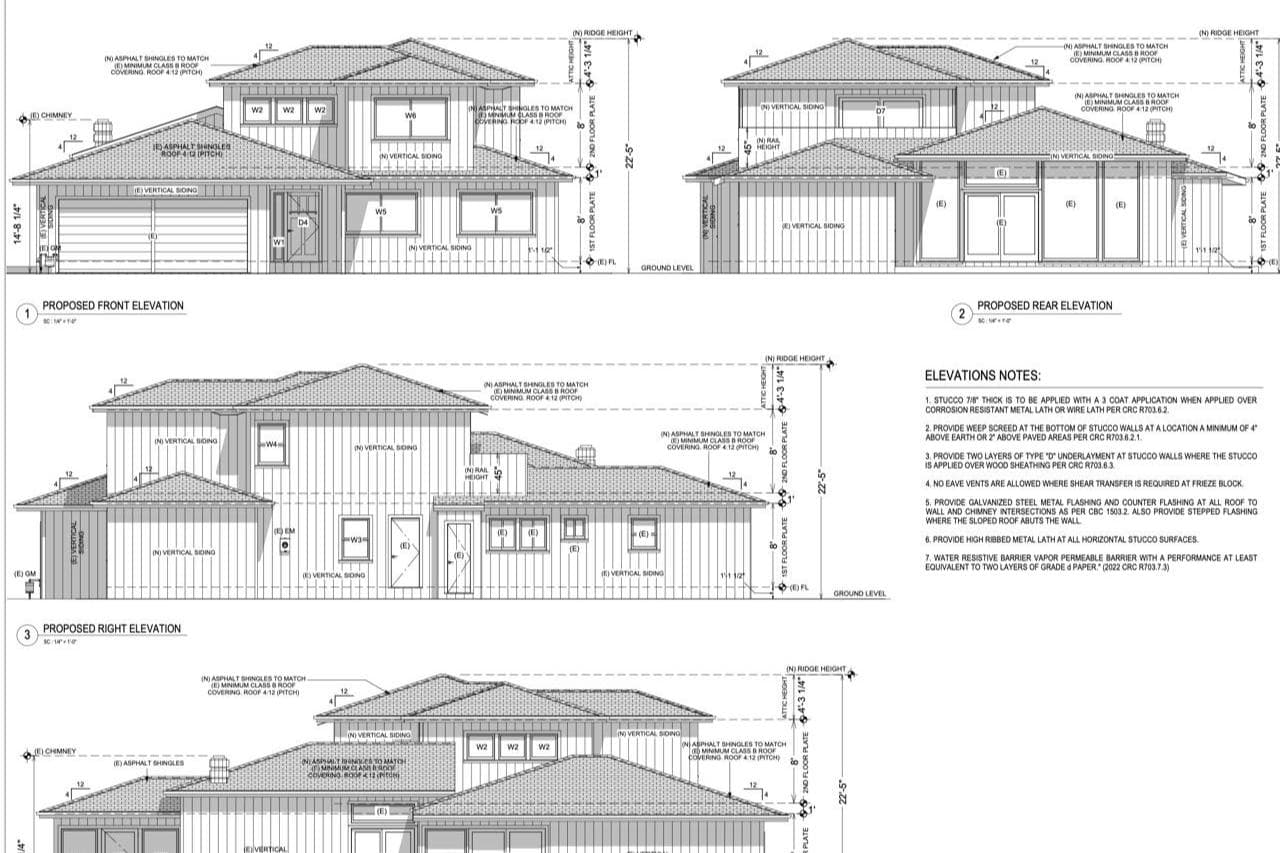 Custom interior design elevation drawings