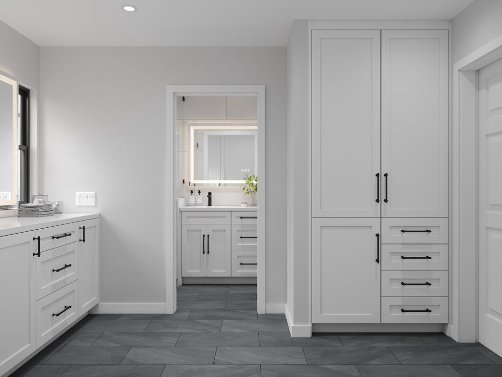 Bathroom remodel featuring contemporary design and high-end finishes by ASL Remodeling